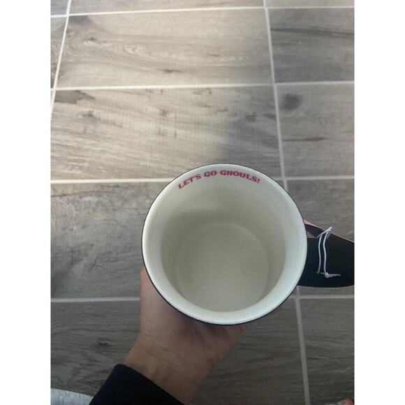 Halloween Skeleton Cowboys Coffee Mug Black Pink Let’s Go Ghouls Soft Touch NEW - Picture 7 of 7